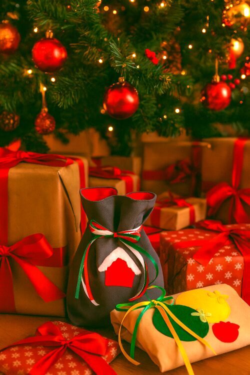 Namelis tarp eglučių