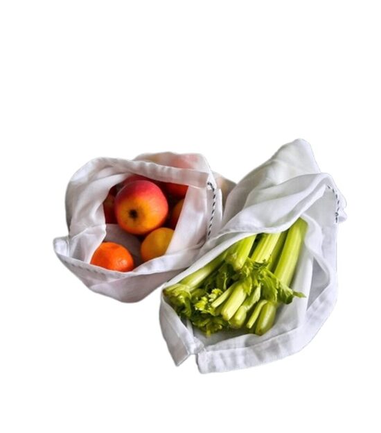 A set of white bags